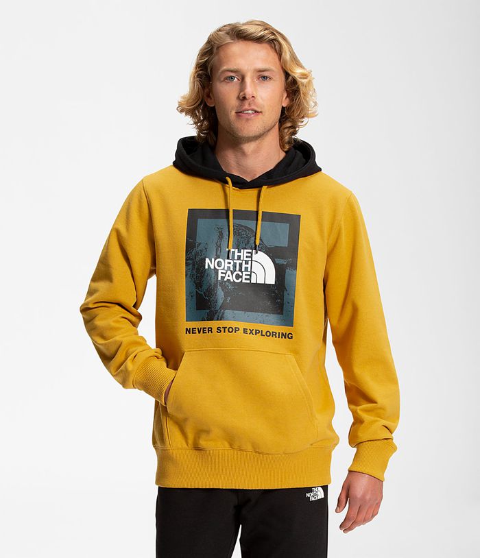 Sudadera Con Capucha The North Face Hombre Amarillo Recycled Climb Graphic 96081QNUS